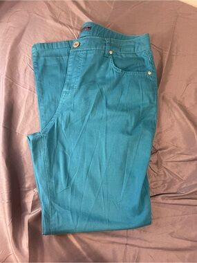 Bandolino Teal Straight Leg Pants